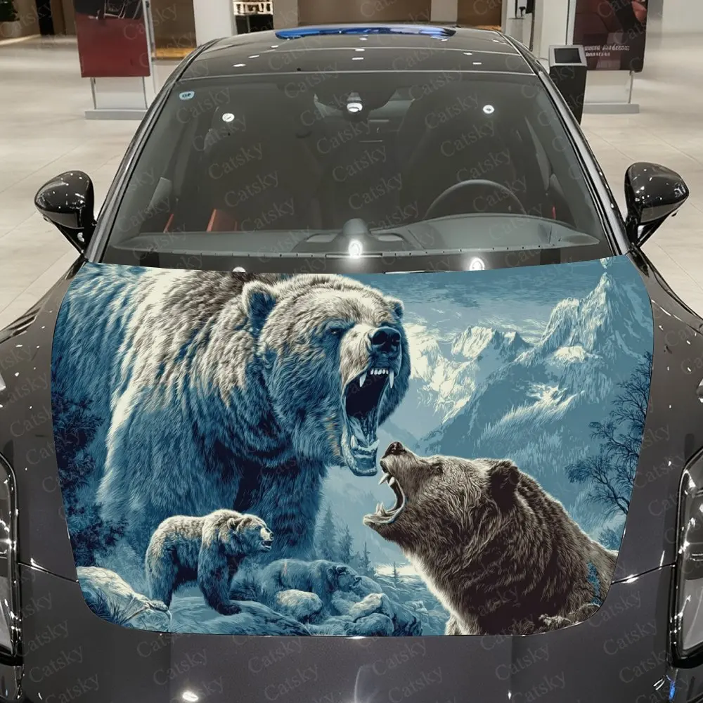 Snowfield Bear Tribe Car Vinyl Wrap, PVC Material Waterproof Car Hood Sticker, Self-Adhesive Scratch-Resistant Stickers for Engi
Snowfield Bear Tribe Car Vinyl Wrap, PVC Material Waterproof Car Hood Sticker, Self-Adhesive Scratch-Resistant Stickers for Engi