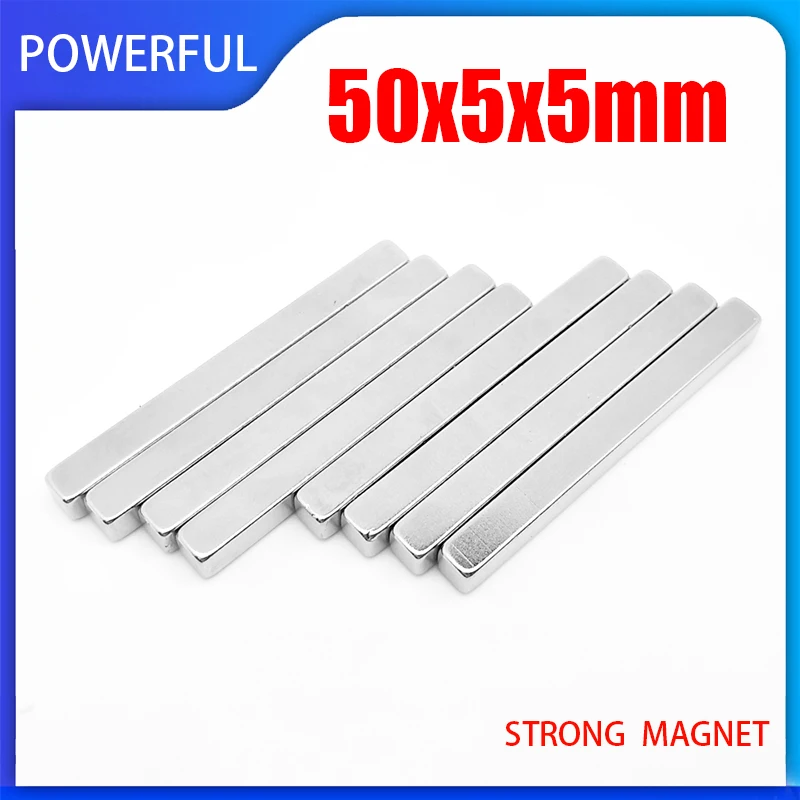 2~50PCS 50x5x5mm Permanent Magnets Strip Neodymium Magnet N35 50x5x5mm NdFeB Strong Magnetic Magnets Disc
2~50PCS 50x5x5mm Permanent Magnets Strip Neodymium Magnet N35 50x5x5mm NdFeB Strong Magnetic Magnets Disc