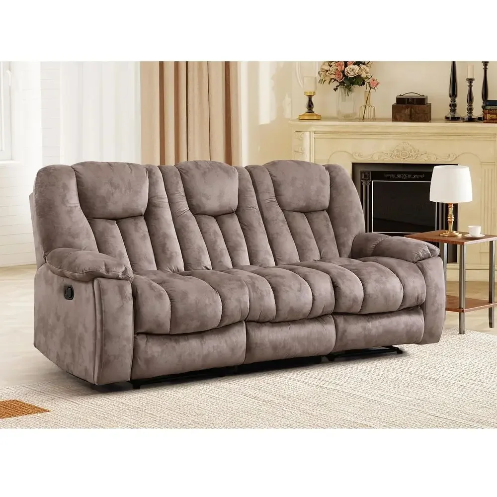 Reclining Sofa for Living Room, Extra Wide Modern Overstuffed 3 Seat Recliner Manual Sofa Chair with Hidden Armrest Cup Holders
Reclining Sofa for Living Room, Extra Wide Modern Overstuffed 3 Seat Recliner Manual Sofa Chair with Hidden Armrest Cup Holders