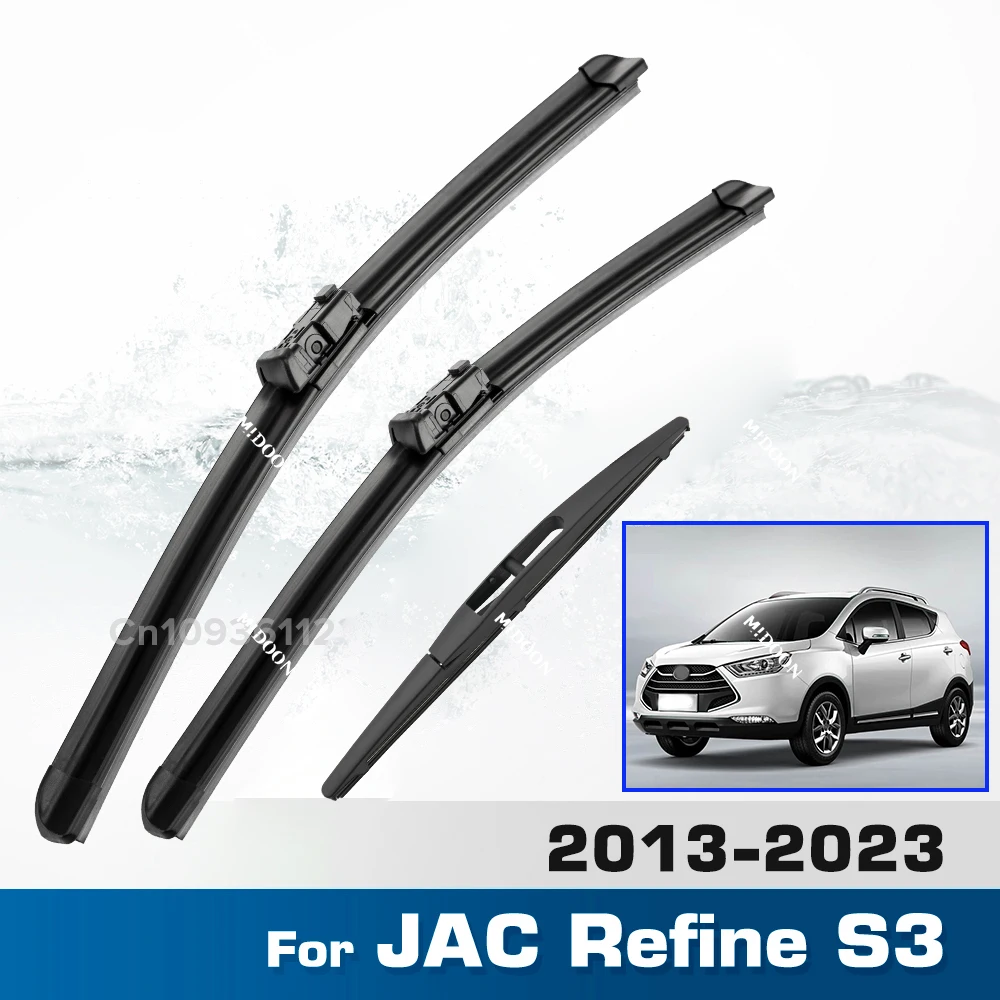 Wiper LHD Front & Rear Wiper Blades Set For JAC Refine S3 2013 - 2023Windshield Windscreen Window Brushes 24"+15"+10"
Wiper LHD Front & Rear Wiper Blades Set For JAC Refine S3 2013 - 2023Windshield Windscreen Window Brushes 24"+15"+10"