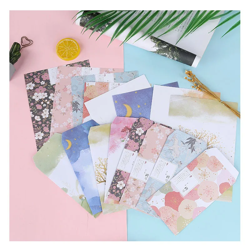 Letter Paper Chinese Style Western Style Small Envelope Antique Style A5 Set Letter Paper Small Fresh and Exquisite Flowers
Letter Paper Chinese Style Western Style Small Envelope Antique Style A5 Set Letter Paper Small Fresh and Exquisite Flowers