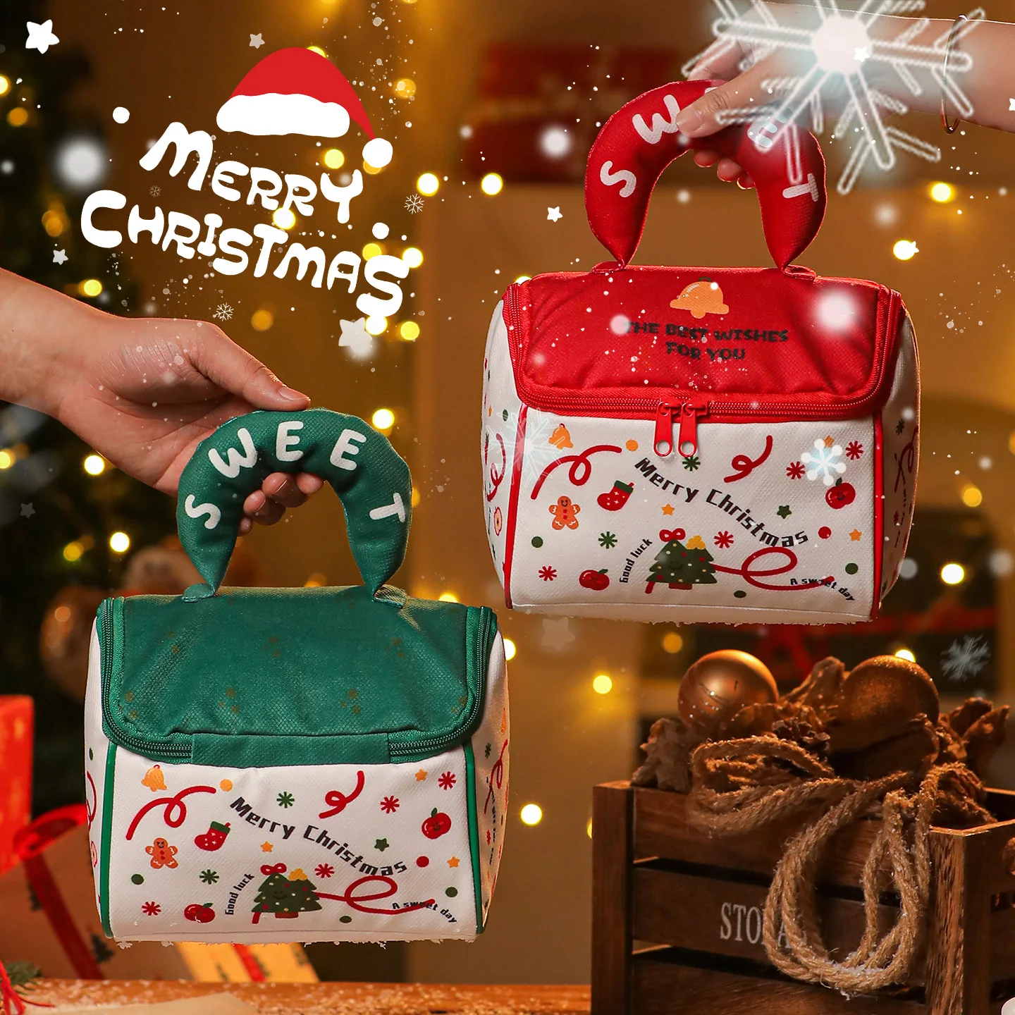 The New Hot-selling Creative Christmas Eve Small House Shape Hand Bag Cute Christmas Fruit Gift Bag Portable Candy Bag
The New Hot-selling Creative Christmas Eve Small House Shape Hand Bag Cute Christmas Fruit Gift Bag Portable Candy Bag