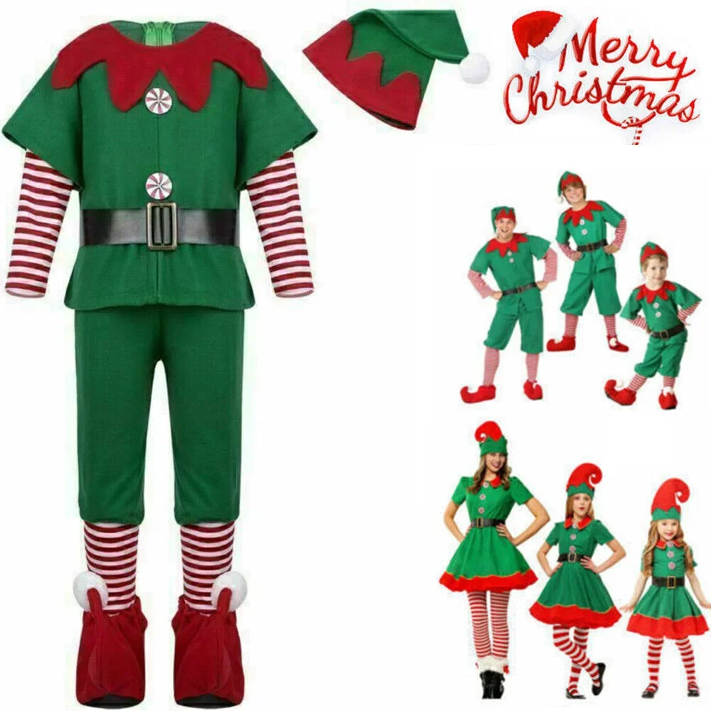 New Year Party Cosplay Outfits Adult Kids Elf Costume Girls Christmas Fancy Dress Xmas Santa Helper Outfit
New Year Party Cosplay Outfits Adult Kids Elf Costume Girls Christmas Fancy Dress Xmas Santa Helper Outfit