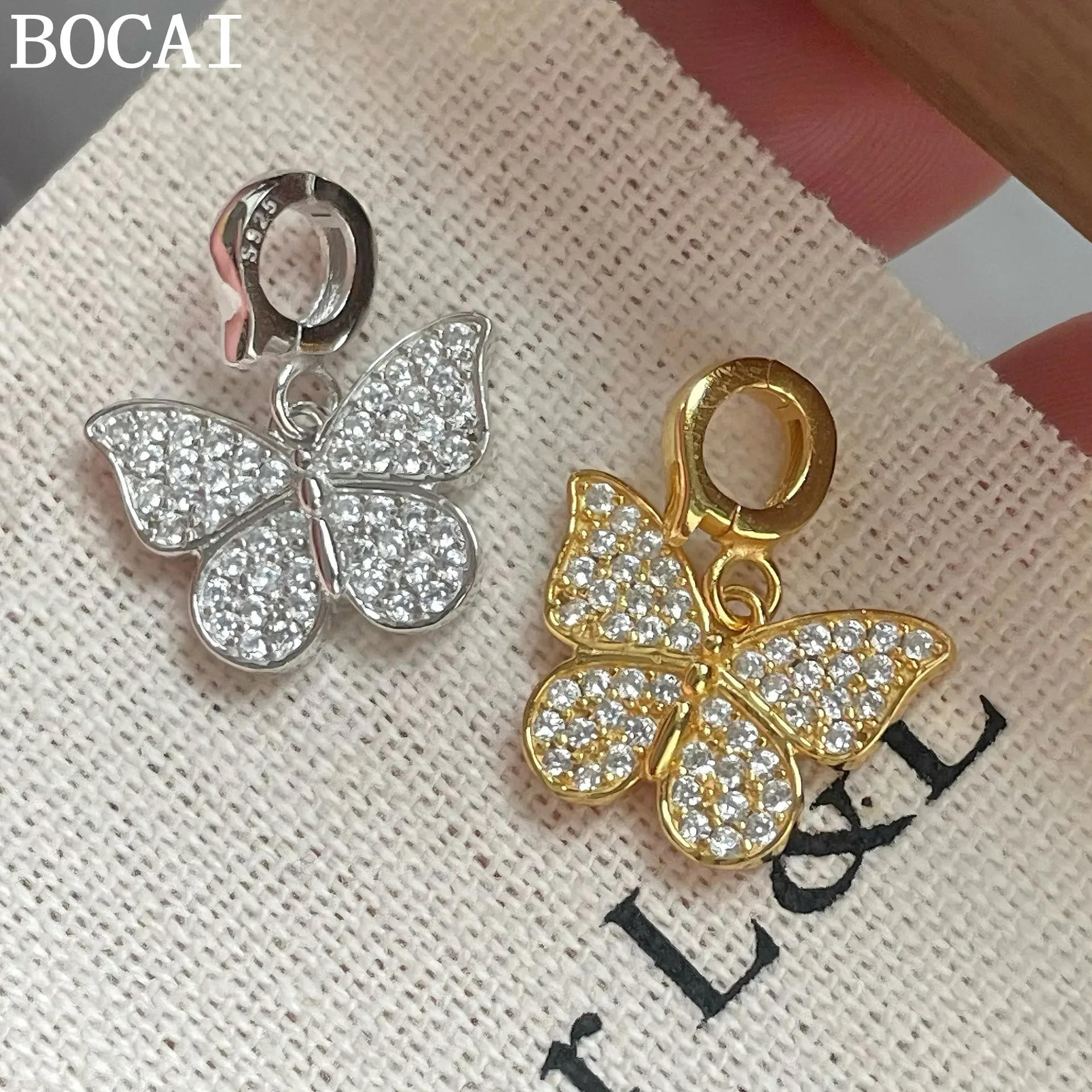 BOCAI New S925 Sterling Silver Fashionable And Luxurious Butterfly Diamond Studded Brushed Pendant Women's Selected Gift
BOCAI New S925 Sterling Silver Fashionable And Luxurious Butterfly Diamond Studded Brushed Pendant Women's Selected Gift