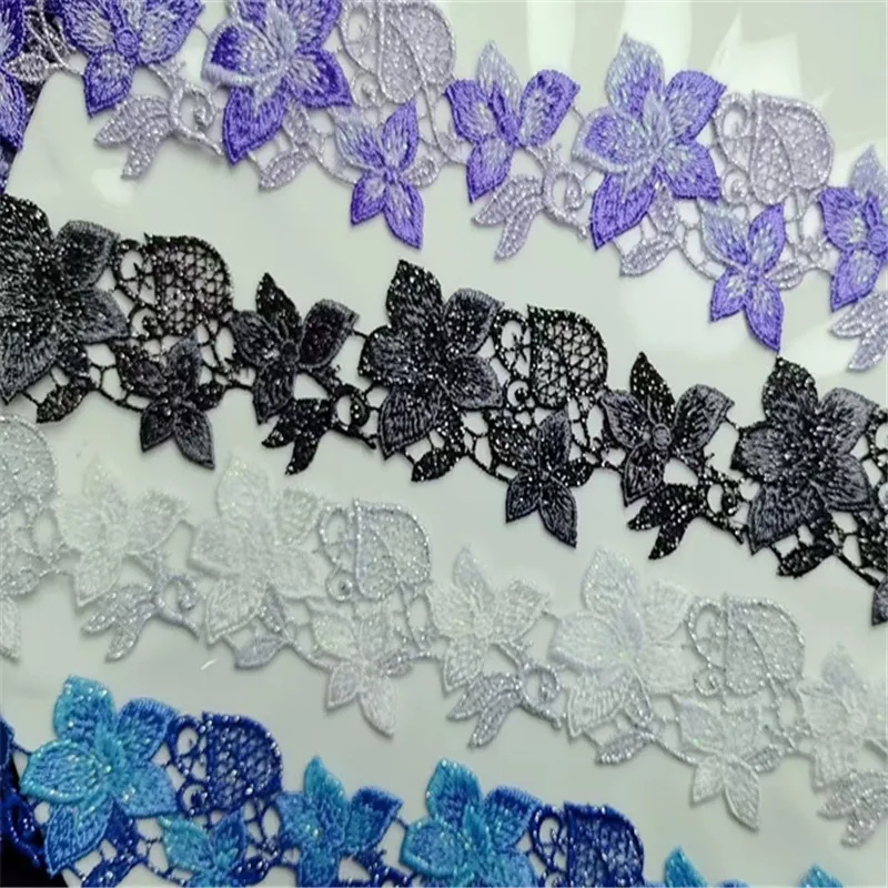 8.4Yards 4cm Wide Shiny Blue Purple White Black Venise Diy Venice Lace Clothing Accessories Of Various Garment,Bra.Underwear
8.4Yards 4cm Wide Shiny Blue Purple White Black Venise Diy Venice Lace Clothing Accessories Of Various Garment,Bra.Underwear