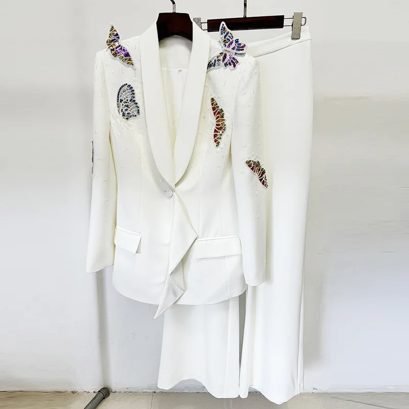 Новинка 2025, комплект брюк Heavy Du с 3D Embellied Diamond, модный комплект из двух предметов, длинная женская одежда на пуговицах свека
Новинка 2025, комплект брюк Heavy Du с 3D Embellied Diamond, модный комплект из двух предметов, длинная женская одежда на пуговицах свека