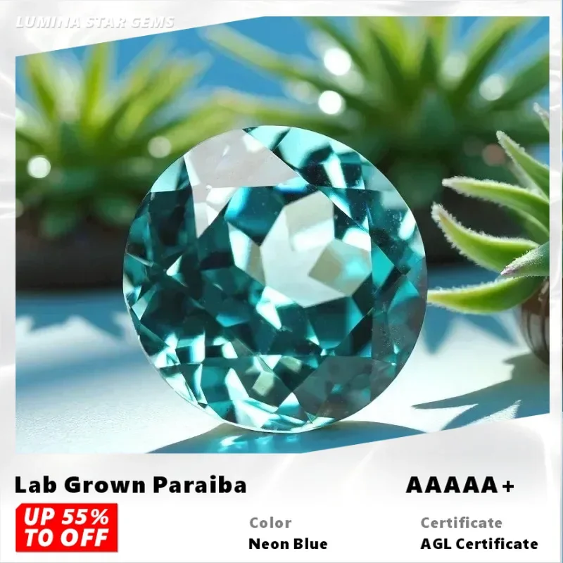 L-Lab Paraiba 100 Faceted Cut Round Shape Lab Grown Gemstone for Diy Jewelry Making Materials Selectable AGL Certificate
L-Lab Paraiba 100 Faceted Cut Round Shape Lab Grown Gemstone for Diy Jewelry Making Materials Selectable AGL Certificate