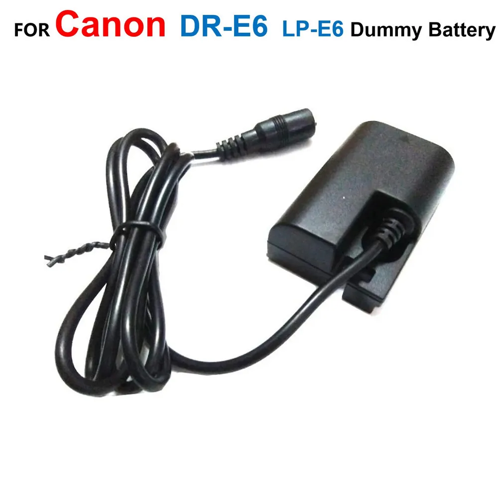 DR-E6 Full Decoded DC Coupler LP-E6 Dummy Battery Power Adapter For Canon EOS 5D 5D2 5D3 6D 7D 60D 60D 70D 80D 5DS 5DSR R5 R6
DR-E6 Full Decoded DC Coupler LP-E6 Dummy Battery Power Adapter For Canon EOS 5D 5D2 5D3 6D 7D 60D 60D 70D 80D 5DS 5DSR R5 R6