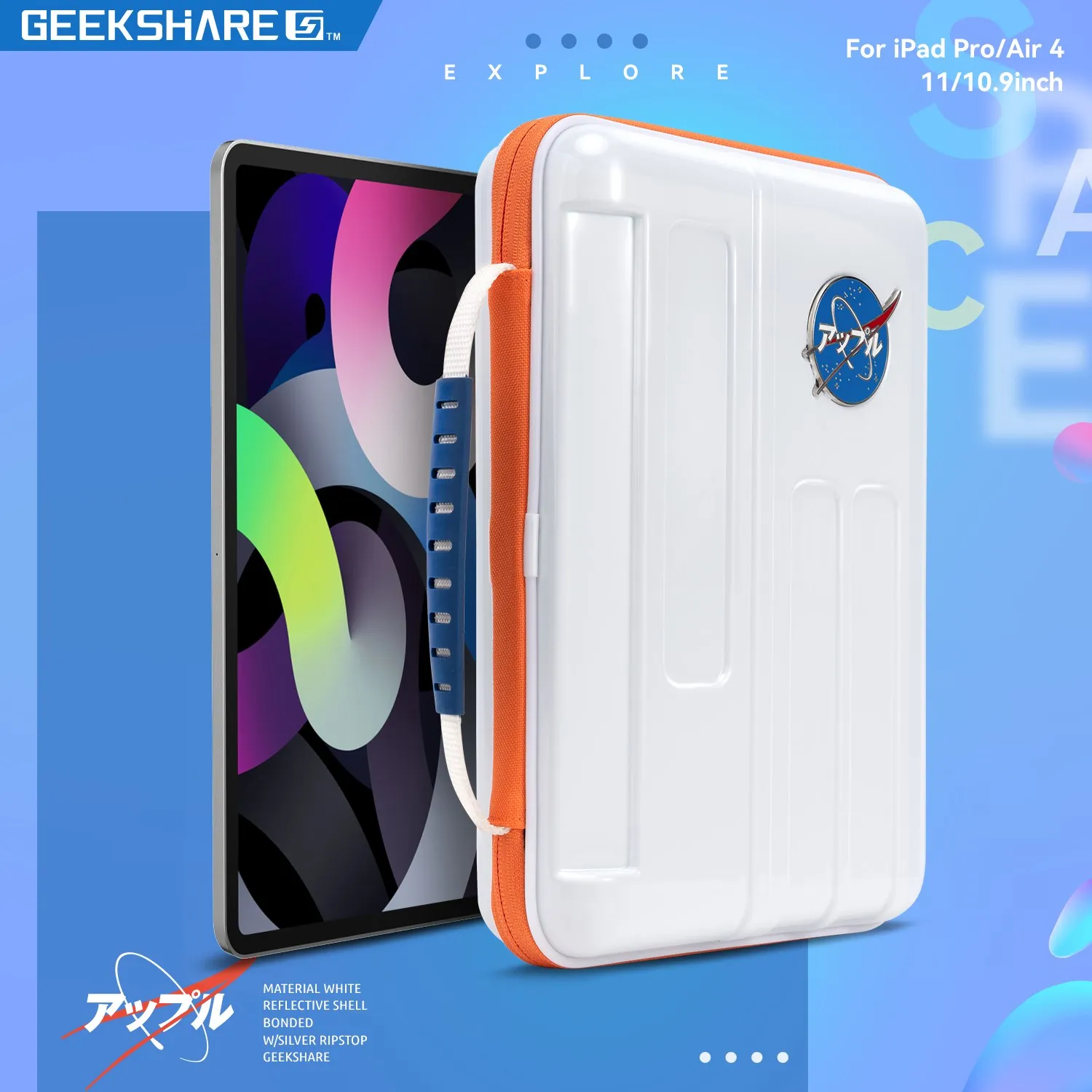 GeekShare Сумка для хранения iPad Pro, защитный чехол 11 дюймов для клавиатуры, Air4, жесткая вместительная сумка для планшетного компьютера, аксессуары
GeekShare Сумка для хранения iPad Pro, защитный чехол 11 дюймов для клавиатуры, Air4, жесткая вместительная сумка для планшетного компьютера, аксессуары