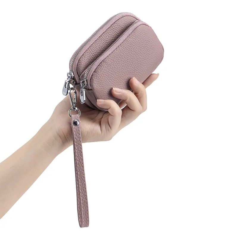 2026 Large Capacity Genuine Leather Coin Purse, Double Zipper Wristlet Wallet, Organizer Pouch for Coins, Credit Cards & Earbuds
2026 Large Capacity Genuine Leather Coin Purse, Double Zipper Wristlet Wallet, Organizer Pouch for Coins, Credit Cards & Earbuds