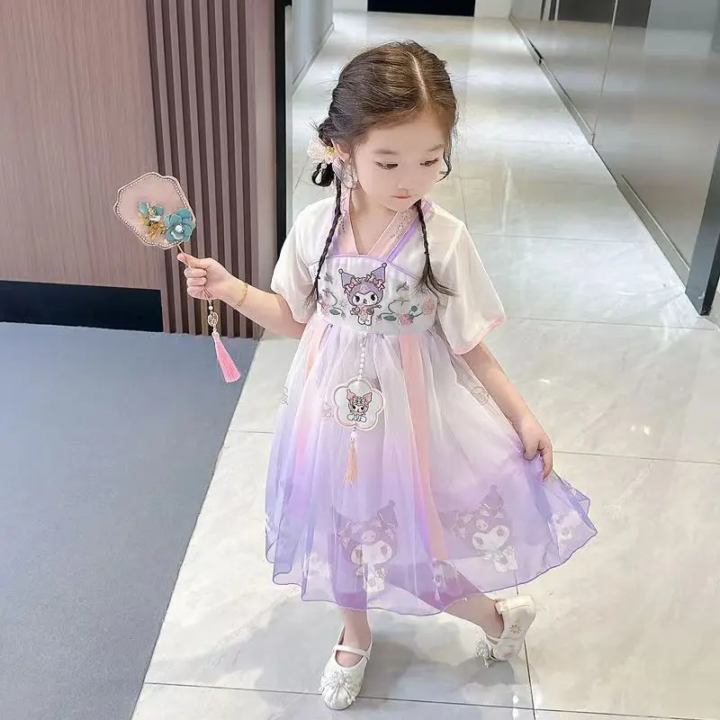 2026 Sanrio Kuromi Dress for Girls Traditional Chinese Style Comfortable Summer Skirt Little Princess Girls Performance Clothing
2026 Sanrio Kuromi Dress for Girls Traditional Chinese Style Comfortable Summer Skirt Little Princess Girls Performance Clothing