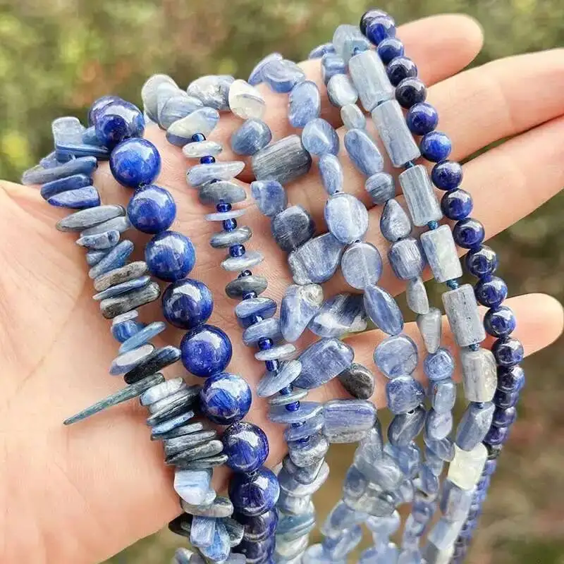 Natural Blue Kyanite Stone Beads For Necklace Bracelets Jewelry Making Strand 15 Inches DIY Loose Beads 6mm 6x8mm 3x10mm
Natural Blue Kyanite Stone Beads For Necklace Bracelets Jewelry Making Strand 15 Inches DIY Loose Beads 6mm 6x8mm 3x10mm