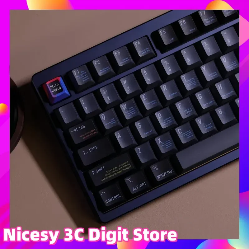 Custom Programmer Theme Keycap Set Cherry Sublimation PBT for Mechanical Keyboard Tablet Laptop PC Gaming Accessories
Custom Programmer Theme Keycap Set Cherry Sublimation PBT for Mechanical Keyboard Tablet Laptop PC Gaming Accessories