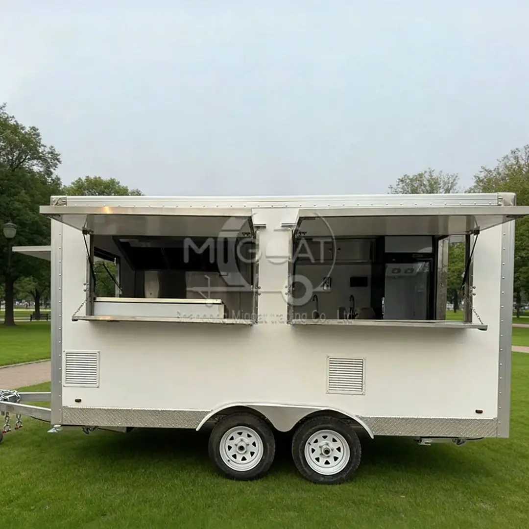 Double-Axle Towed Stainless Steel Food Truck Mobile Kitchen Outdoor Catering Service Vehicle with Full Kitchen Equipment
Double-Axle Towed Stainless Steel Food Truck Mobile Kitchen Outdoor Catering Service Vehicle with Full Kitchen Equipment