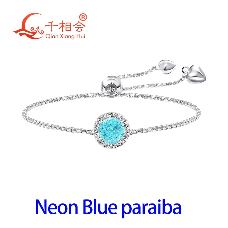 S925 Silver 8mm YAG Neon Blue Paraiba Tourmaline Bolo Bracelet, Moissanite Halo Adjustable Bracelet, Fashion Jewelry for Women
S925 Silver 8mm YAG Neon Blue Paraiba Tourmaline Bolo Bracelet, Moissanite Halo Adjustable Bracelet, Fashion Jewelry for Women