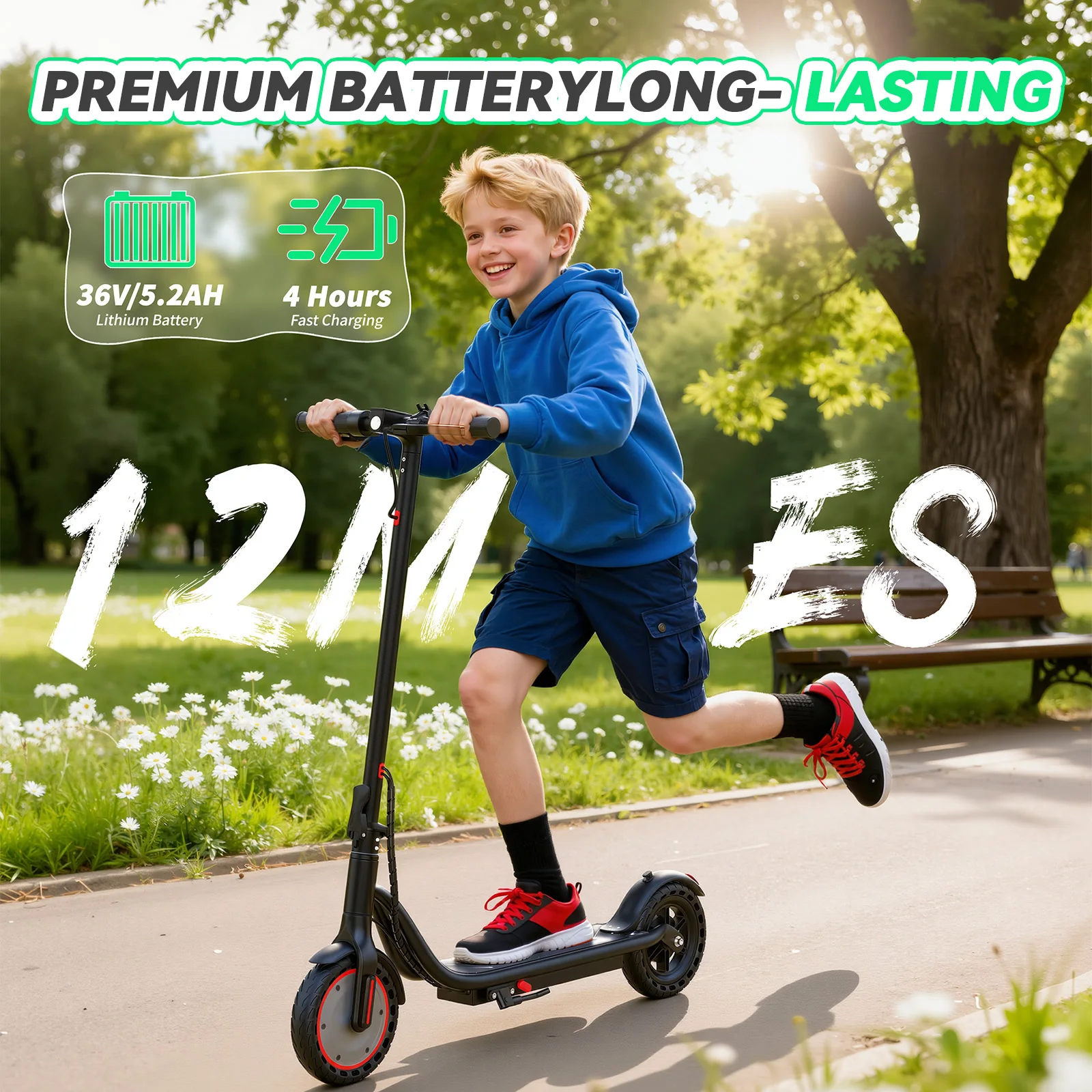 AOVOPRO 350W Electric Scooter For Kids Two-Wheel Foldable Seat Included 8.5 Inch Solid Tire 36V 5.2Ah Battery UK DE US EU
AOVOPRO 350W Electric Scooter For Kids Two-Wheel Foldable Seat Included 8.5 Inch Solid Tire 36V 5.2Ah Battery UK DE US EU