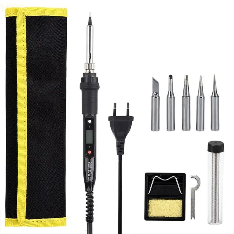 Y6GD Black 80W Soldering Iron Adjustable Temperature LCD Digital Display Repair Tools
Y6GD Black 80W Soldering Iron Adjustable Temperature LCD Digital Display Repair Tools