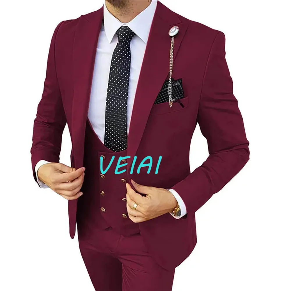 CustomizedFashion New Men Leisure Boutique Business Woolen Suit Coat 3 Pcs Set / Slim Thickened Winter Dress Blazer Jacket Pants
CustomizedFashion New Men Leisure Boutique Business Woolen Suit Coat 3 Pcs Set / Slim Thickened Winter Dress Blazer Jacket Pants