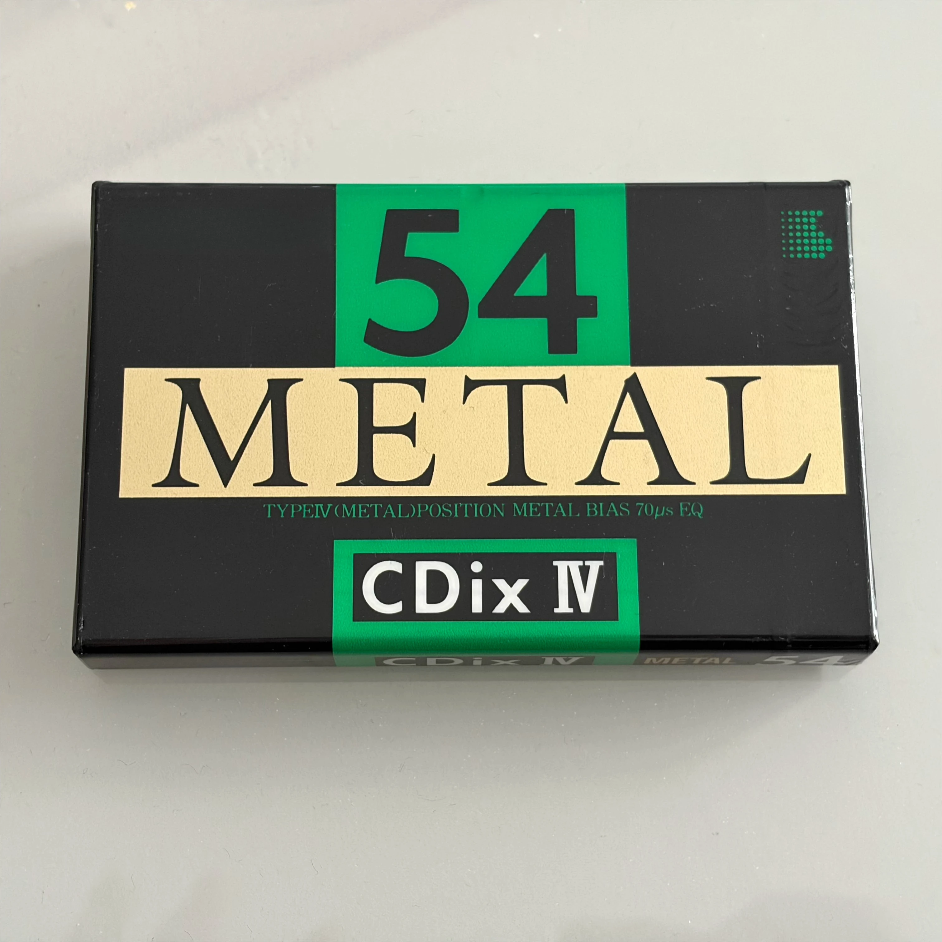Suitable for SONY CDIX4, 54-minute Type IV 90-version metal Type IV blank tape, brand new unopened audio cassette tape
Suitable for SONY CDIX4, 54-minute Type IV 90-version metal Type IV blank tape, brand new unopened audio cassette tape