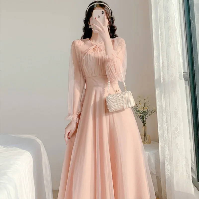 2025 New Spring and Autumn Thin French Fashion Dress Mesh Simple Gentle Style Dress Long Dress
2025 New Spring and Autumn Thin French Fashion Dress Mesh Simple Gentle Style Dress Long Dress
