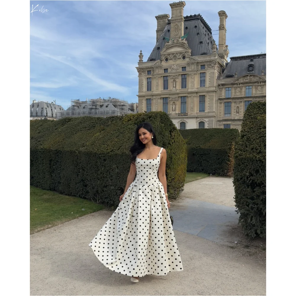 Kobe Customized Square Collar Floor-Length Wave Point Prom Dress Sleeveless Jersey فساتين سهرات A-line Elegant Party Dresses
Kobe Customized Square Collar Floor-Length Wave Point Prom Dress Sleeveless Jersey فساتين سهرات A-line Elegant Party Dresses