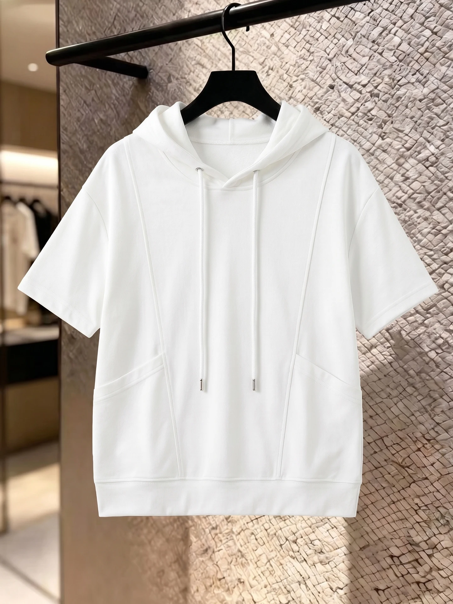 European Style Hooded Sweatshirt T-Shirt Summer Lazy Casual Pure Color Short Sleeve Top Versatile Comfortable Korean Version
European Style Hooded Sweatshirt T-Shirt Summer Lazy Casual Pure Color Short Sleeve Top Versatile Comfortable Korean Version