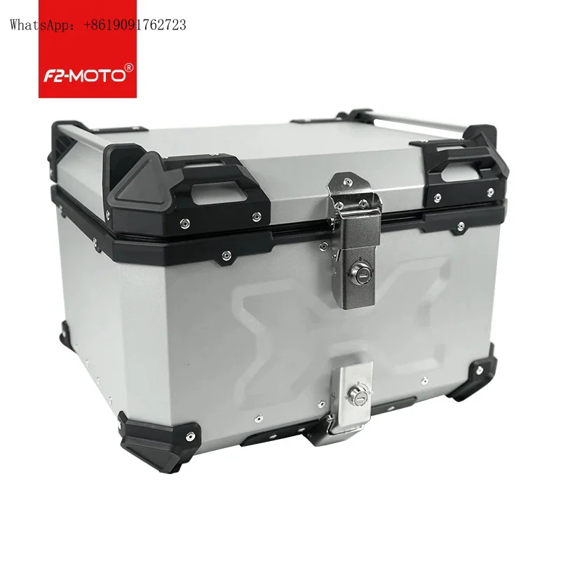 Factory Hot Selling F2-MOTO 55L-X Silver Aluminum Alloy Top Box Used for Motorcycle and Electric Vehicle Tail Installation
Factory Hot Selling F2-MOTO 55L-X Silver Aluminum Alloy Top Box Used for Motorcycle and Electric Vehicle Tail Installation
