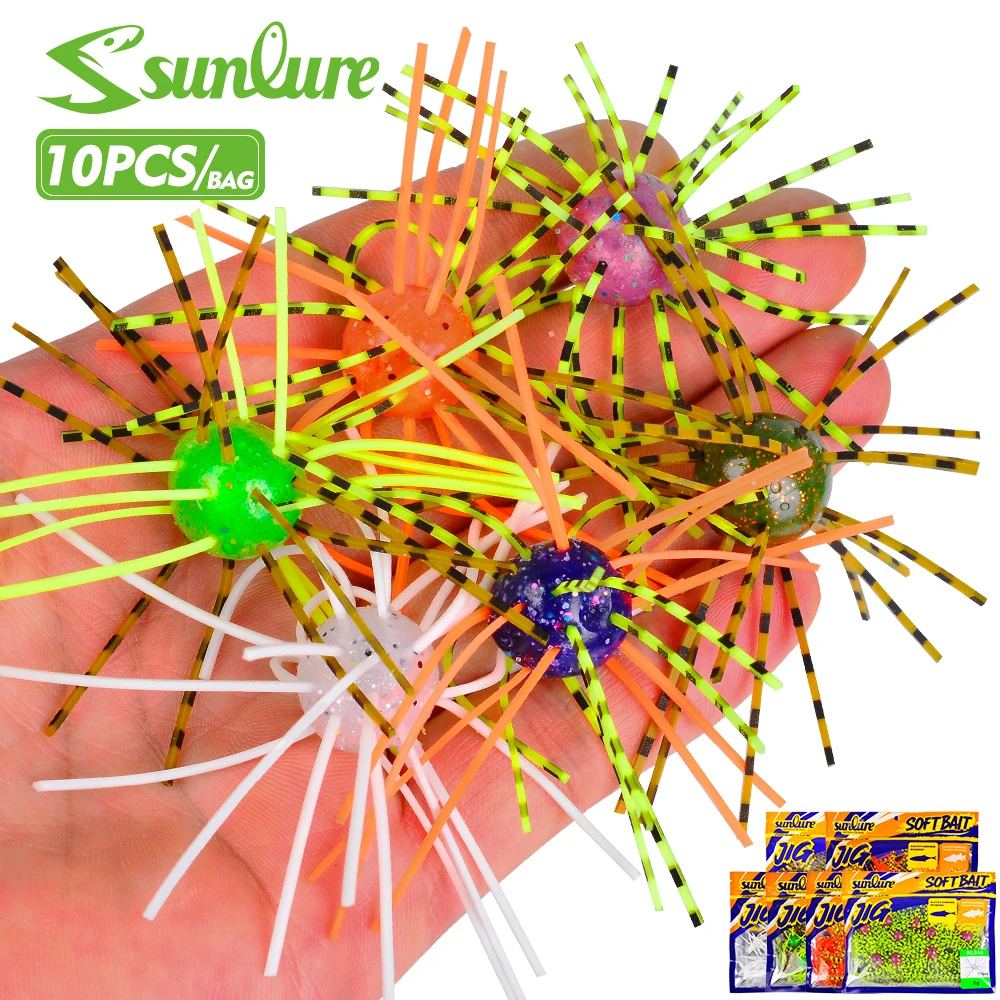 Sunlure Sea Urchin Shaped Tentacle Soft Bait 10PCS/Bag Artificial Silicone Swimming Bait 3g/1.6cm Bass Seawater Fishing Lures
Sunlure Sea Urchin Shaped Tentacle Soft Bait 10PCS/Bag Artificial Silicone Swimming Bait 3g/1.6cm Bass Seawater Fishing Lures