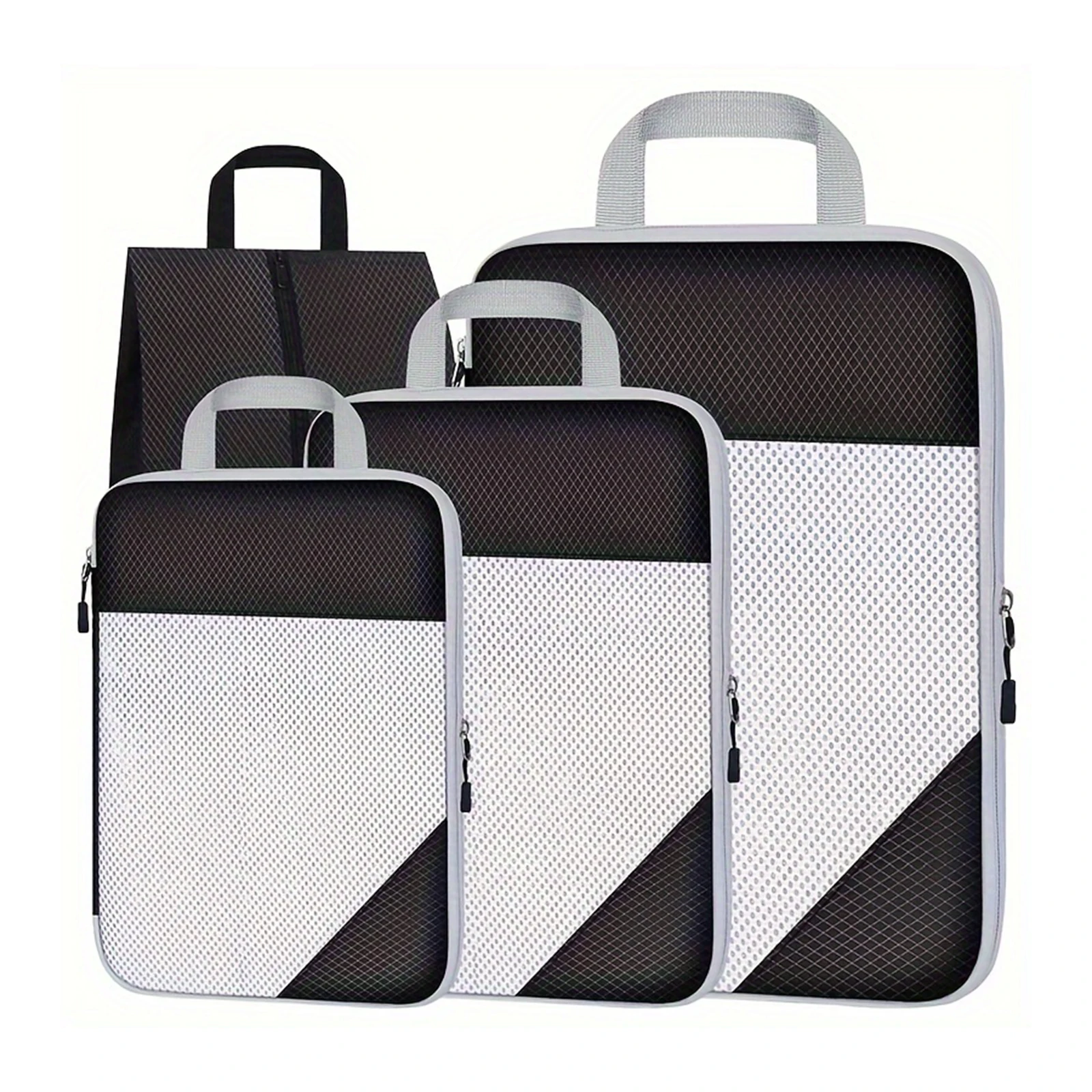 4pcs Travel Luggage Compression Bags, Lightweight Versatile Clothes Organizers, Lightweight Expandable Versatile Dustproof Bags
4pcs Travel Luggage Compression Bags, Lightweight Versatile Clothes Organizers, Lightweight Expandable Versatile Dustproof Bags