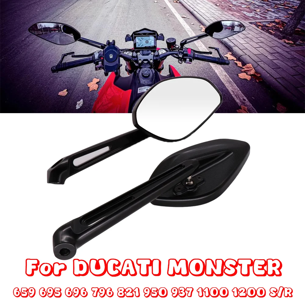 Для DUCATI MONSTER + 659 695 696 796 821 950 937 1100 1200 S R Зеркало заднего вида для мотоцикла, левое и правое стекло, аксессуары
Для DUCATI MONSTER + 659 695 696 796 821 950 937 1100 1200 S R Зеркало заднего вида для мотоцикла, левое и правое стекло, аксессуары