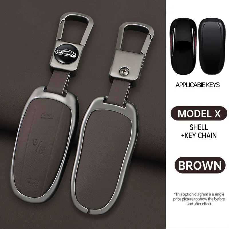 Car Zinc Alloy Leather Fob Smart Remote Control Key Case Cover Holder Buckle For Tesla Model X Model x Interior Car Accessories
Car Zinc Alloy Leather Fob Smart Remote Control Key Case Cover Holder Buckle For Tesla Model X Model x Interior Car Accessories