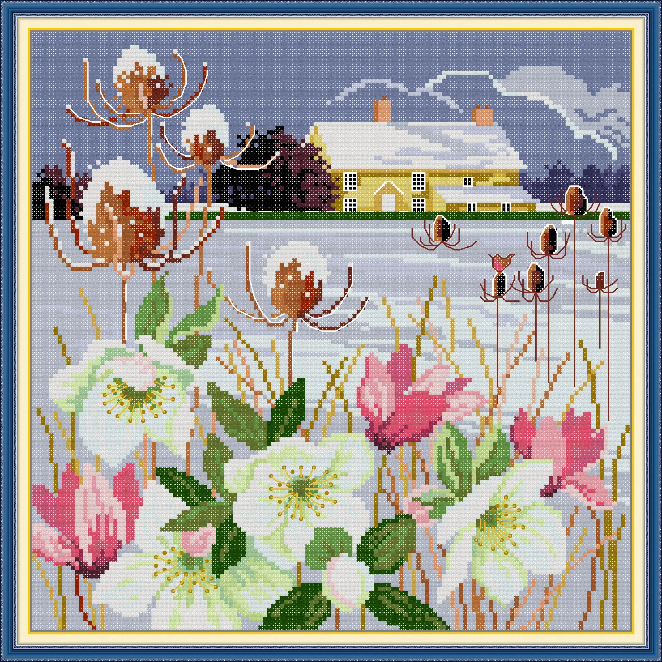 Maydear Cross Stitch Kit,11CT/14CT/16CT/9CT Aida Fabric,Embroidery Set-Four seasons in the field - winter
Maydear Cross Stitch Kit,11CT/14CT/16CT/9CT Aida Fabric,Embroidery Set-Four seasons in the field - winter