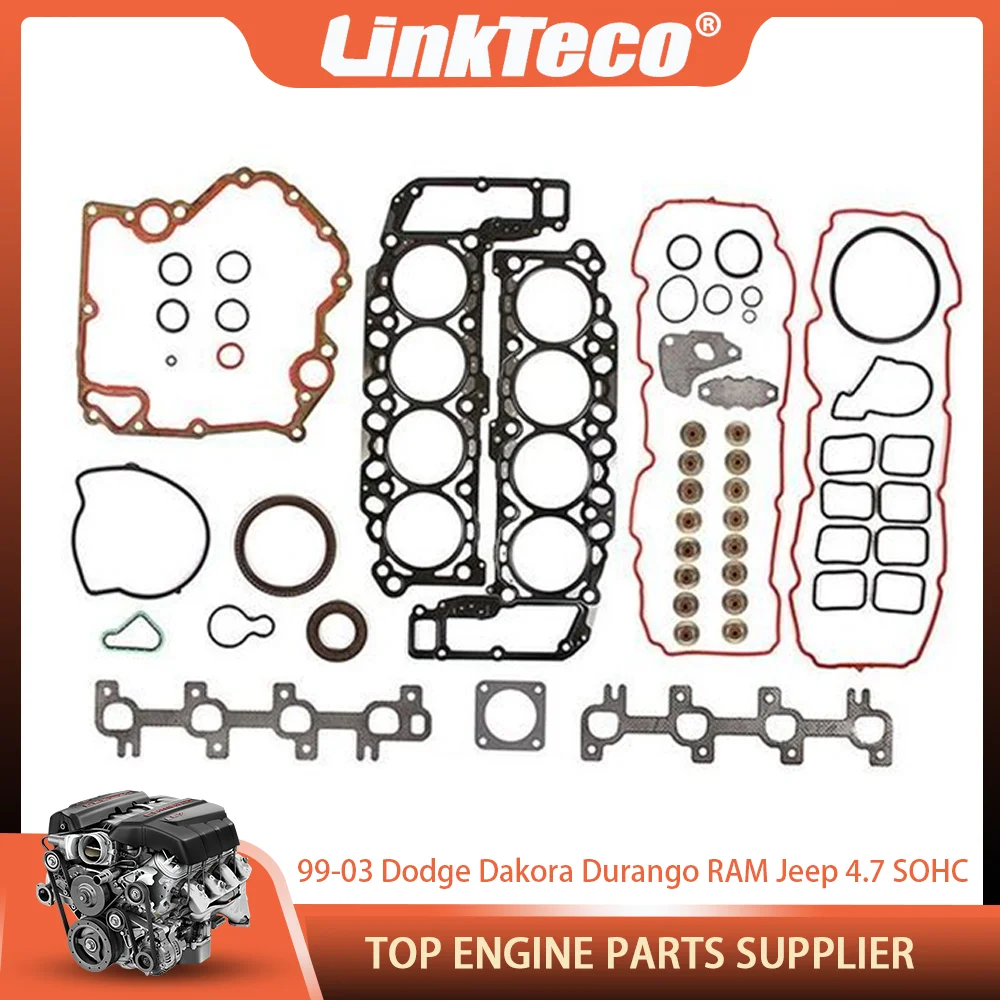 Головка болты прокладки Set ПОДХОДИТ ДЛЯ 99-03 Dodge Dakora Durango джип RAM Grand Cherokee 4,7 L SOHC VIN J N 287CID 285CID V8 SOHC 16 VALVE
Головка болты прокладки Set ПОДХОДИТ ДЛЯ 99-03 Dodge Dakora Durango джип RAM Grand Cherokee 4,7 L SOHC VIN J N 287CID 285CID V8 SOHC 16 VALVE