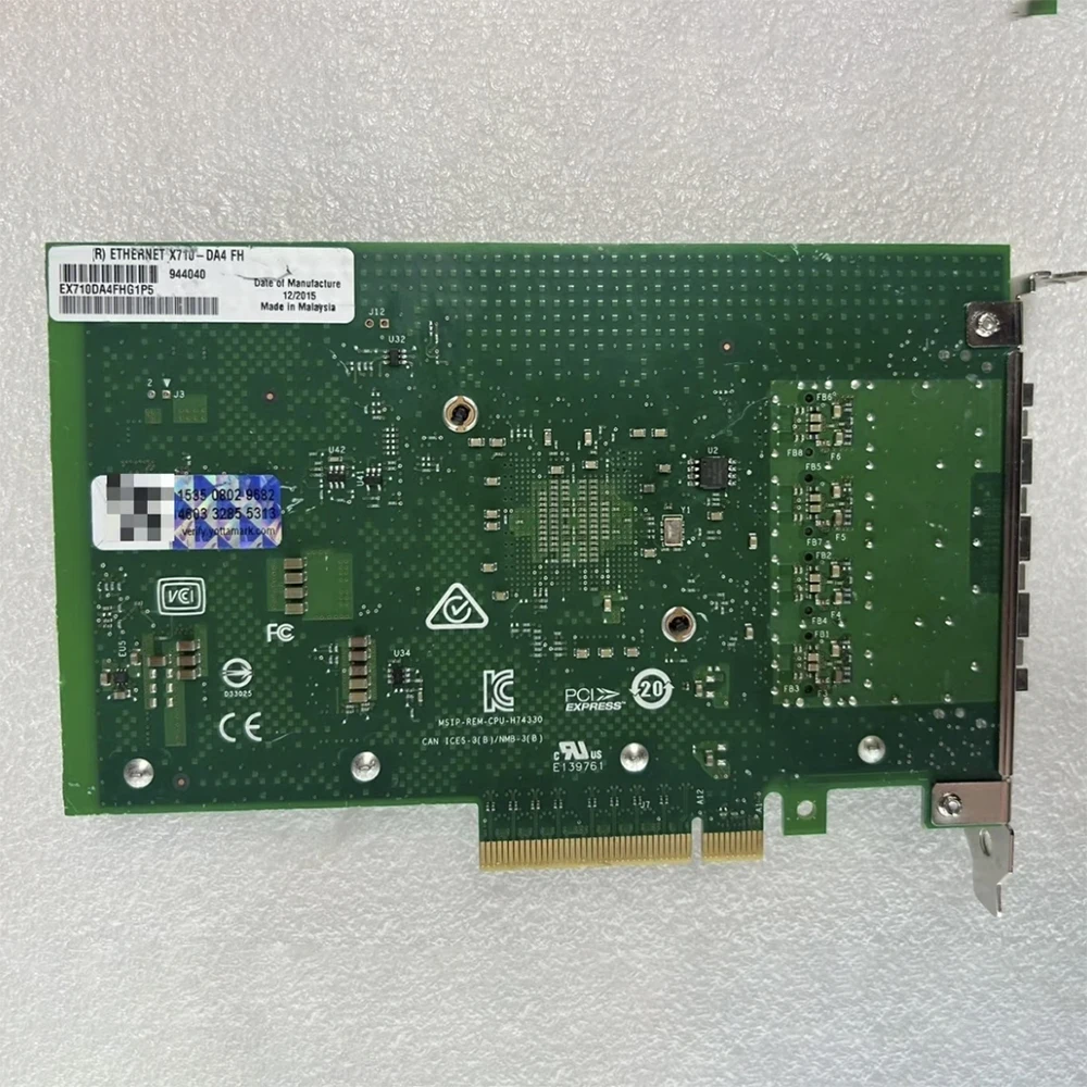 X710DA4 Чип четырех электрических портов 10-битная сетевая карта X710-DA4 
X710DA4 Чип четырех электрических портов 10-битная сетевая карта X710-DA4