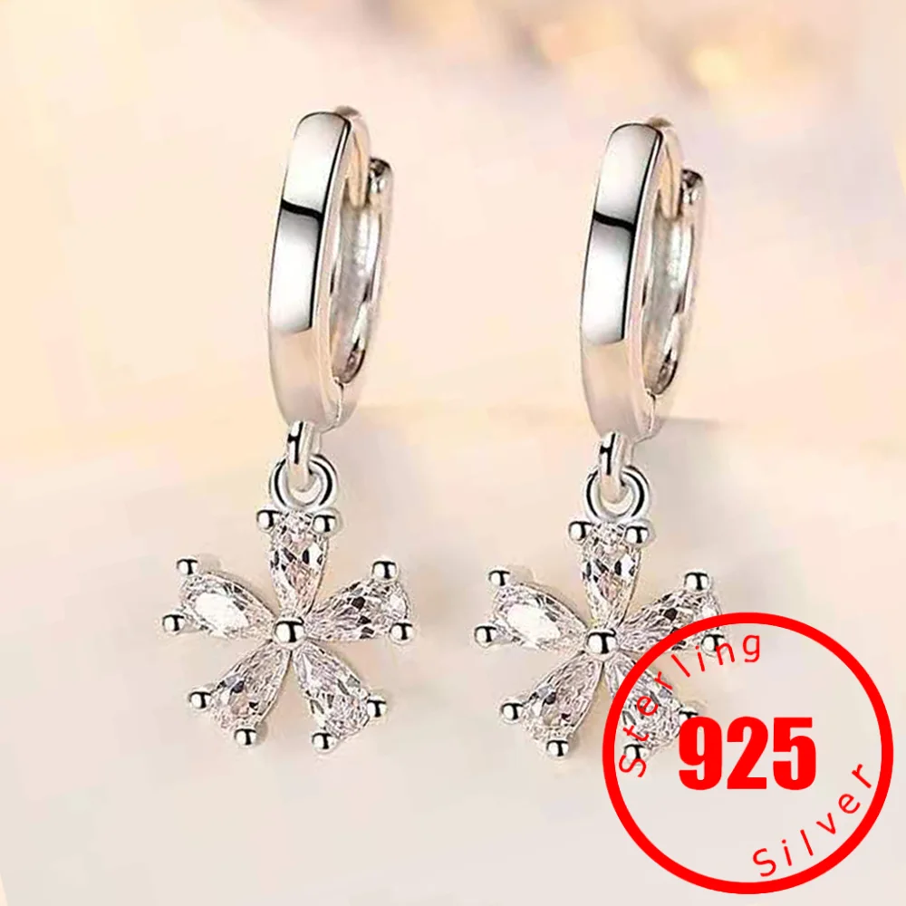 Sterling 925 Silver Earrings Natural Crystal Small Flower Drop Earrings For Woman Fine Zircon Earrings Female 2024
Sterling 925 Silver Earrings Natural Crystal Small Flower Drop Earrings For Woman Fine Zircon Earrings Female 2024