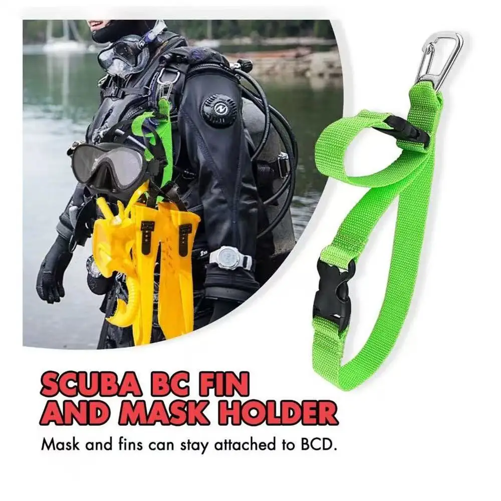 Quick Release Scuba Diving Storage Lanyard, Mask/Fins Holder with 1 Hook for BCD+2 Clips, Diving Organizer
Quick Release Scuba Diving Storage Lanyard, Mask/Fins Holder with 1 Hook for BCD+2 Clips, Diving Organizer