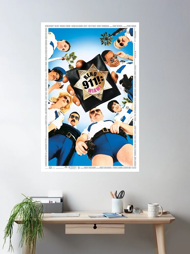 Reno 911!: Miami Movie, Art Print Silk Poster Home Wall Decor
Reno 911!: Miami Movie, Art Print Silk Poster Home Wall Decor