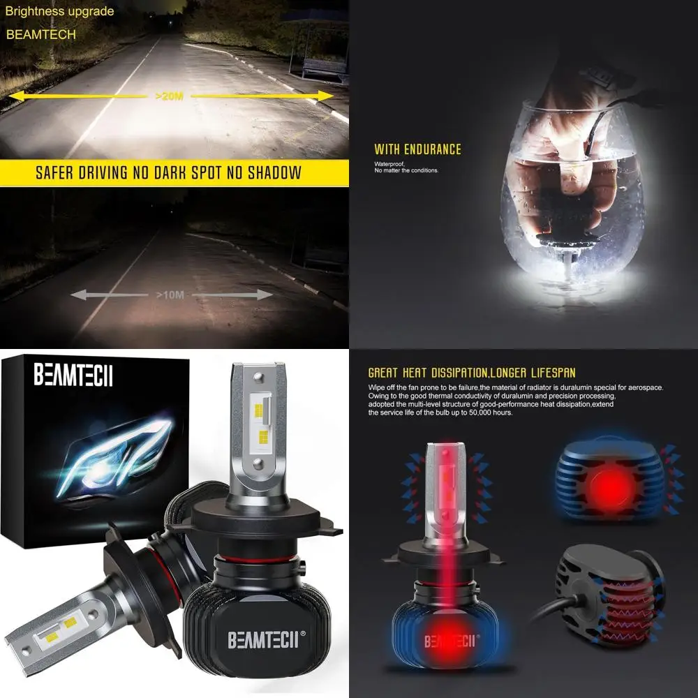 H-4 Bulbs, S1 Series 900-3 Fanlsess 300% Brighter 6500K White Fog Light, 2 Bulbs
H-4 Bulbs, S1 Series 900-3 Fanlsess 300% Brighter 6500K White Fog Light, 2 Bulbs