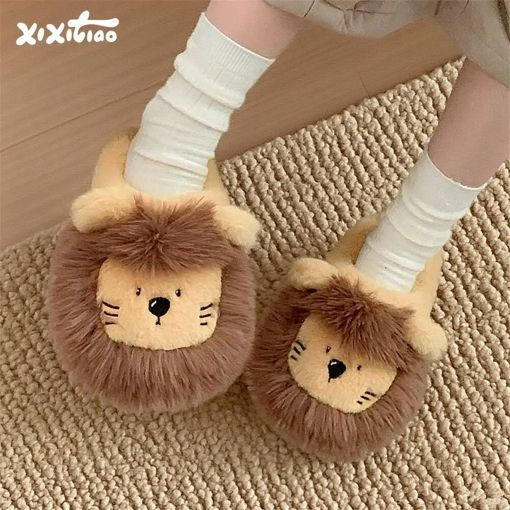 2025 New Winter Cute Cartoon Lion Plush Home Slippers Warm & Cozy For Couples Anti Slip Indoor Household Slippers Men & Women
2025 New Winter Cute Cartoon Lion Plush Home Slippers Warm & Cozy For Couples Anti Slip Indoor Household Slippers Men & Women