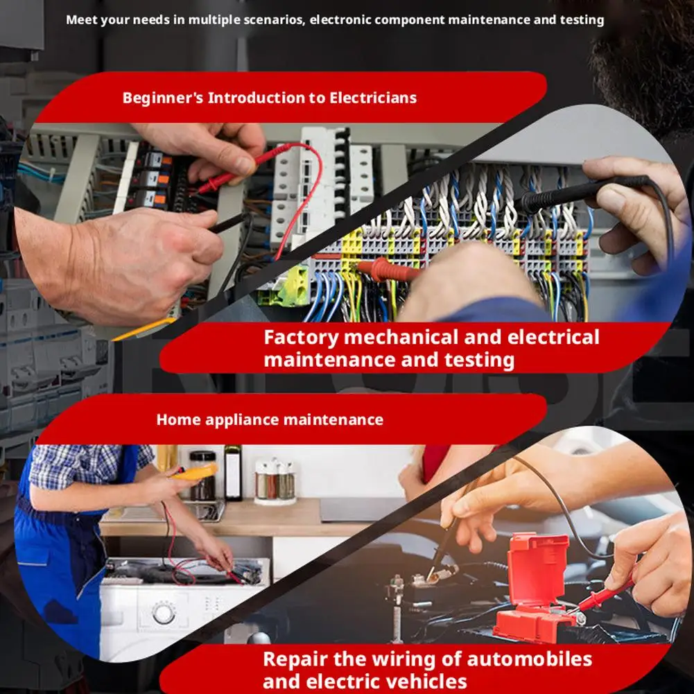 Digital MultimeterAC/DC Current Voltage Resistance Meter Wave Ohm Electrician Backlight LCD Meter Test Square Tools Q4D4
Digital MultimeterAC/DC Current Voltage Resistance Meter Wave Ohm Electrician Backlight LCD Meter Test Square Tools Q4D4