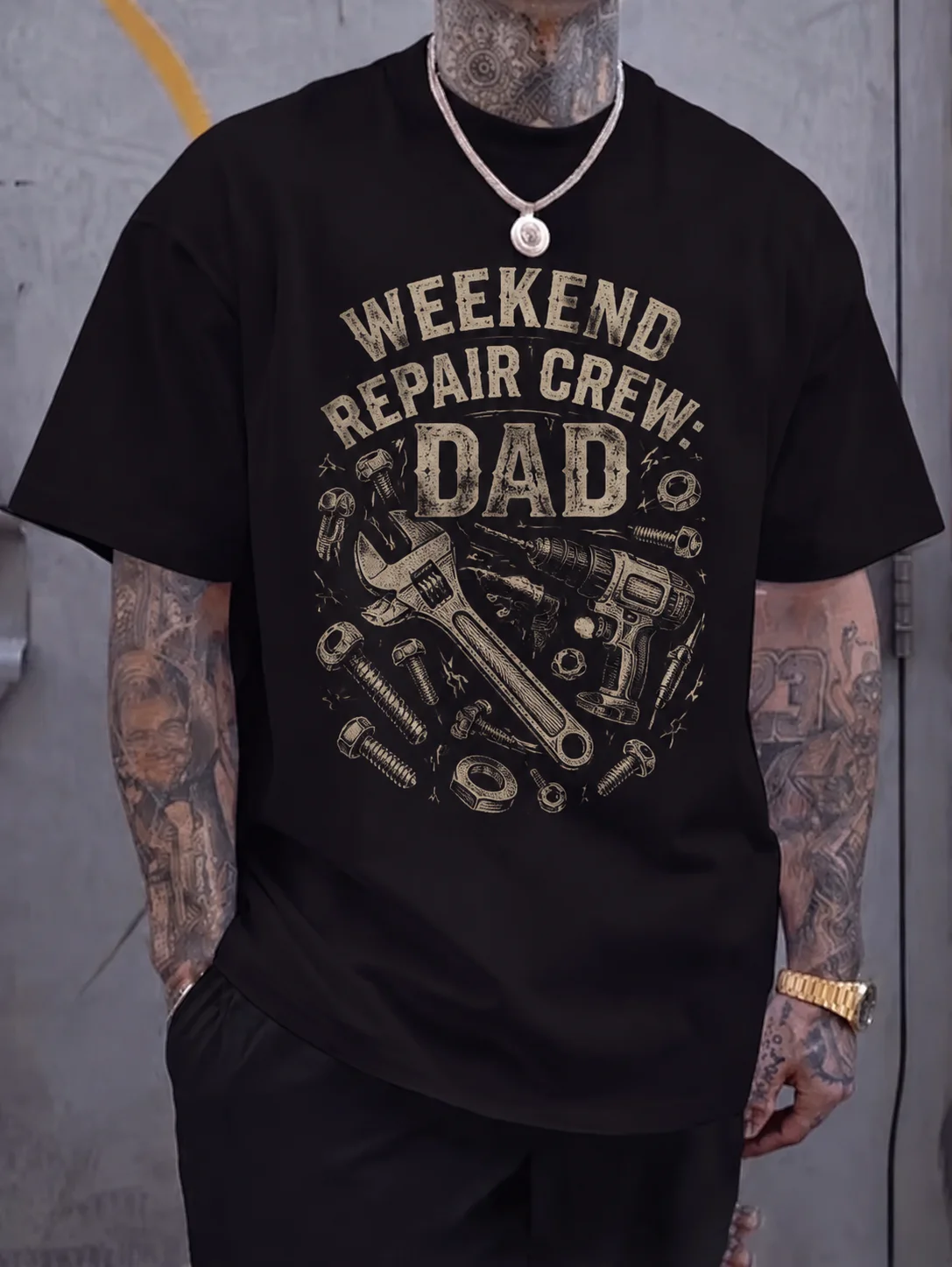 Men Graphic Tee Short Sleeve Loose 50% Cotton 50% Polyester Stretch Retro Repair Tool Dad Print Summer Casual Gym Breathable
Men Graphic Tee Short Sleeve Loose 50% Cotton 50% Polyester Stretch Retro Repair Tool Dad Print Summer Casual Gym Breathable