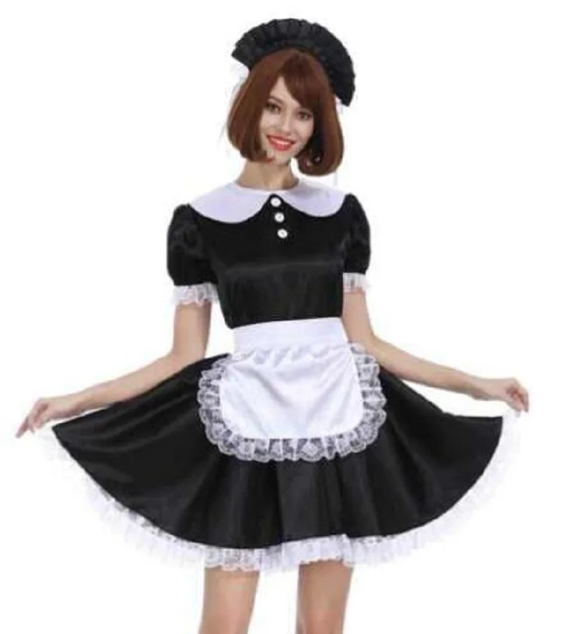 Sissy Girl Maid Ruffled Edge Lockable Simple Dress Fake Girl Crossdresser Party Daily Unisex Dress Role Playing Dress Customizab
Sissy Girl Maid Ruffled Edge Lockable Simple Dress Fake Girl Crossdresser Party Daily Unisex Dress Role Playing Dress Customizab