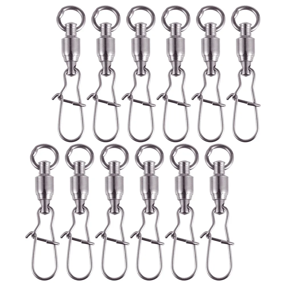 20pcs High Strength Snap Swivels Stainless Steel Fishing Accessories Connector Saltwater Tackle Durability Practical Usage
20pcs High Strength Snap Swivels Stainless Steel Fishing Accessories Connector Saltwater Tackle Durability Practical Usage