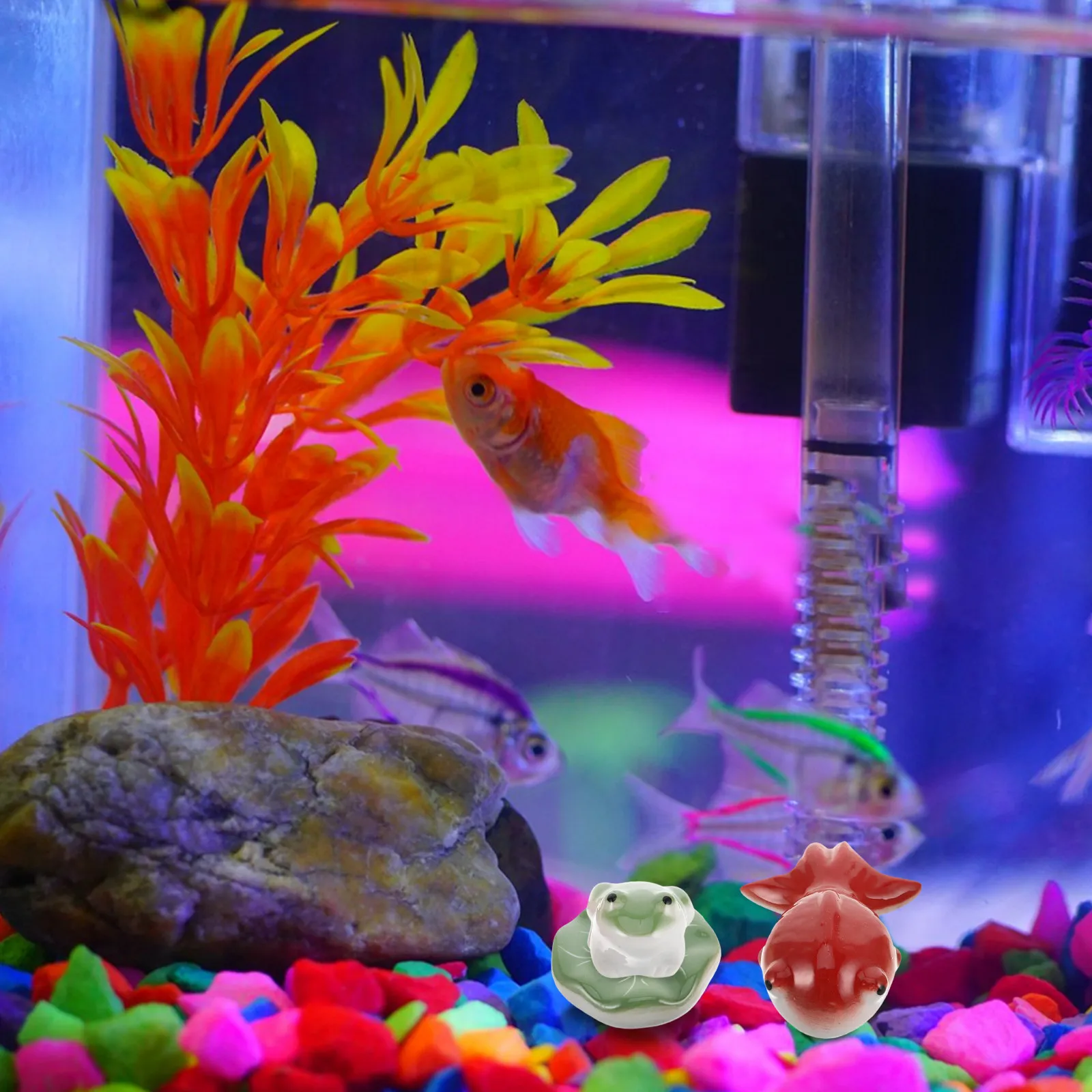 1Set Exquisite Ceramic Fish Tank Decoration Floating Fish Frog Lotus Leaf Versatile Use Fine Craftsmanship Underwater Craft
1Set Exquisite Ceramic Fish Tank Decoration Floating Fish Frog Lotus Leaf Versatile Use Fine Craftsmanship Underwater Craft