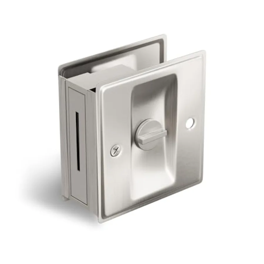 Privacy Pocket Door Lock Pull, Matte Pocket Door Hardware Solid Brass Pocket Door Handle Sliding Door Lock Latch for 1-3/8" Thi
Privacy Pocket Door Lock Pull, Matte Pocket Door Hardware Solid Brass Pocket Door Handle Sliding Door Lock Latch for 1-3/8" Thi