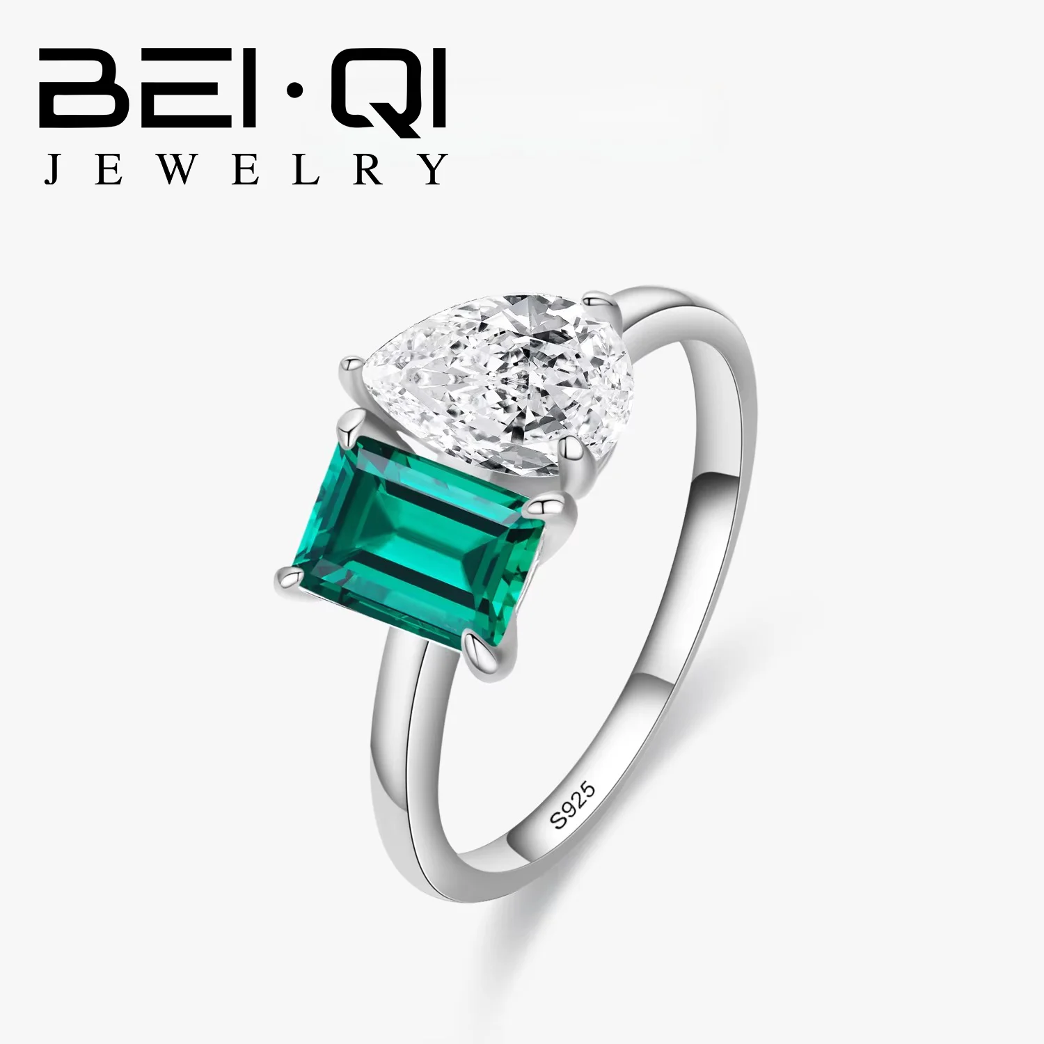 925 Sterling Silver Trendy Emerald Gemstone Zirconia Water Drop Shape Adjustable Rings For Women Wedding Fine Jewelry Gift
925 Sterling Silver Trendy Emerald Gemstone Zirconia Water Drop Shape Adjustable Rings For Women Wedding Fine Jewelry Gift