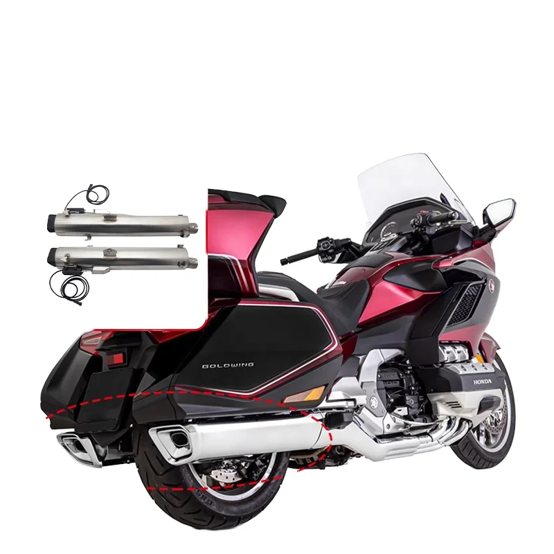 GoldWing Fit GL1800 Bike Exhaust System Electronically Adjustable Performance Sport with Stainless Steel Cover New Condition
GoldWing Fit GL1800 Bike Exhaust System Electronically Adjustable Performance Sport with Stainless Steel Cover New Condition