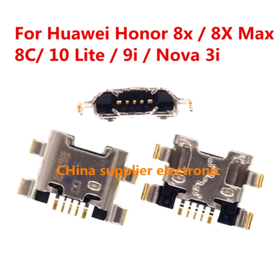10-200pcs Micro USB Charging Connector Jack Dock Socket Port For Huawei Honor 8 8X Max 8C 10 Lite 9i Nova 3i tail plug
10-200pcs Micro USB Charging Connector Jack Dock Socket Port For Huawei Honor 8 8X Max 8C 10 Lite 9i Nova 3i tail plug