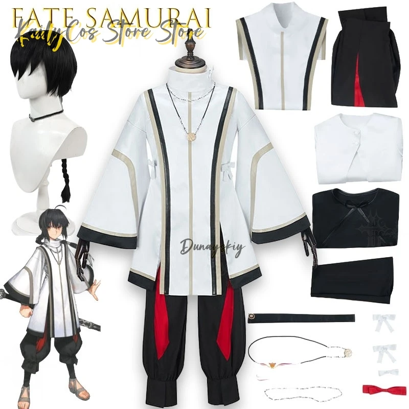 Fate Grand Order fate samurai Remnant saber Yamato Takeru Cosplay Costume Headwear Carnival Halloween Outfit party cosplay cos
Fate Grand Order fate samurai Remnant saber Yamato Takeru Cosplay Costume Headwear Carnival Halloween Outfit party cosplay cos