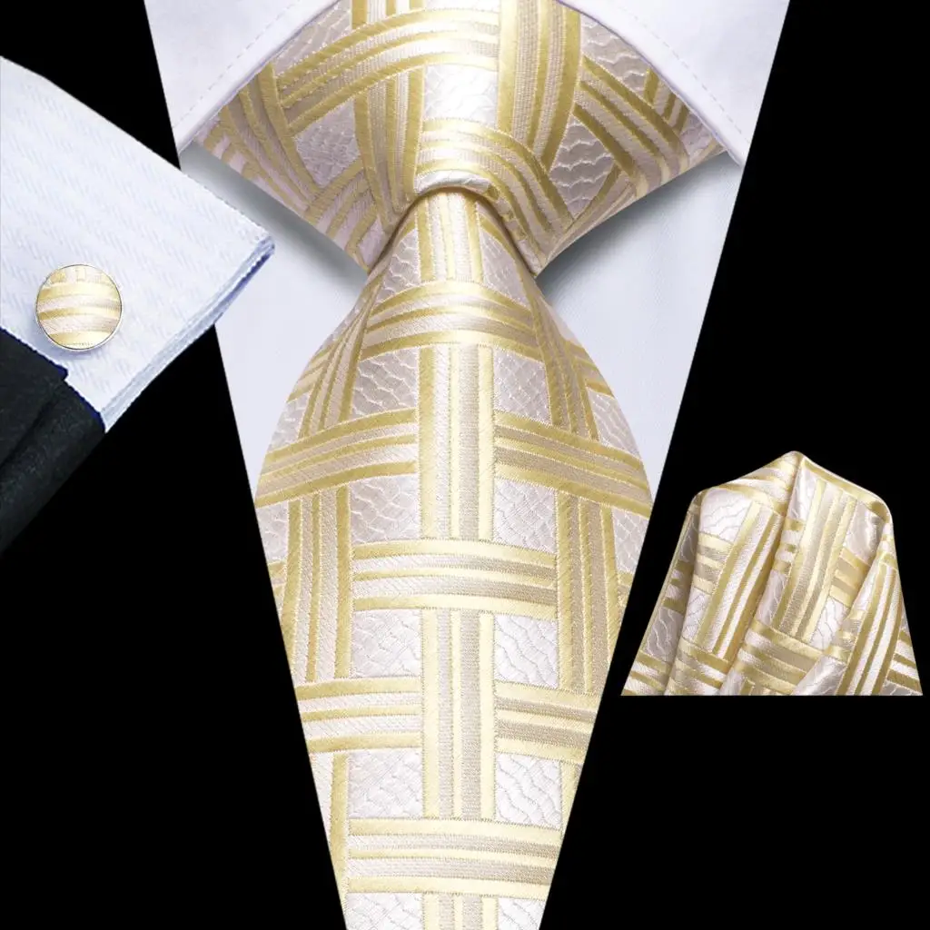 Hi-Tie Designer Gift Tie for Men 2023 New Champagne Yellow Plaid Fashion Brand Wedding Party Necktie Handky Cufflinks Wholesale
Hi-Tie Designer Gift Tie for Men 2023 New Champagne Yellow Plaid Fashion Brand Wedding Party Necktie Handky Cufflinks Wholesale